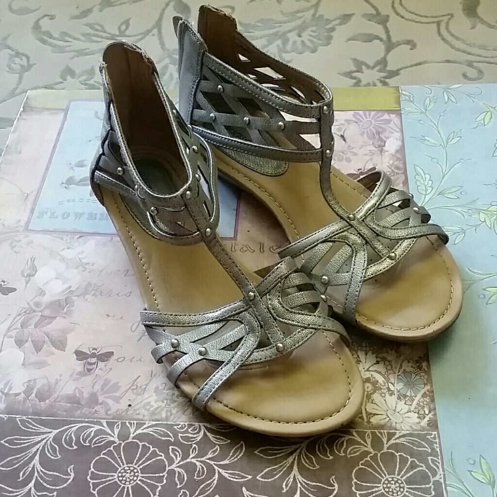 silver sandals comfortable